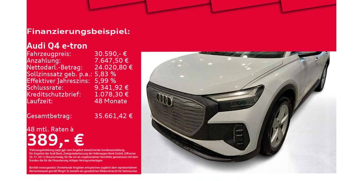Audi Q4 e-tron 56.631 km 28.650 &euro; Hannover 30179