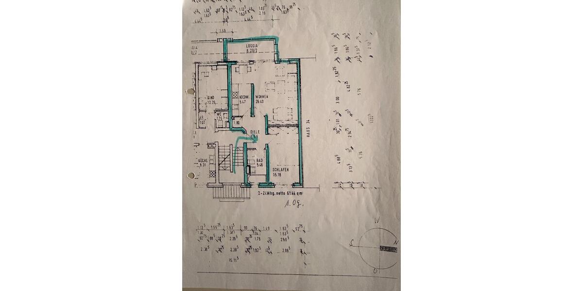 Etagenwohnung Hannover Döhren-Wülfel - 2 Zimmer, 61 m&sup2;, 230.000&euro; | Angebot:27091305