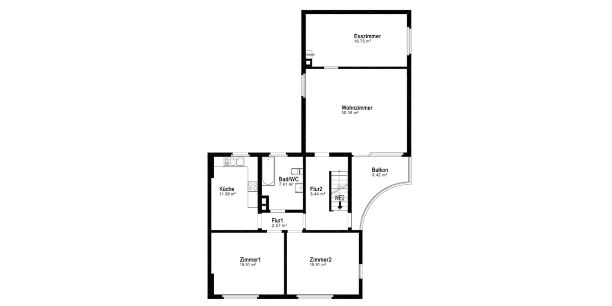Etagenwohnung Eime - 4 Zimmer, 100 m&sup2;, 850&euro; | Angebot:25930709