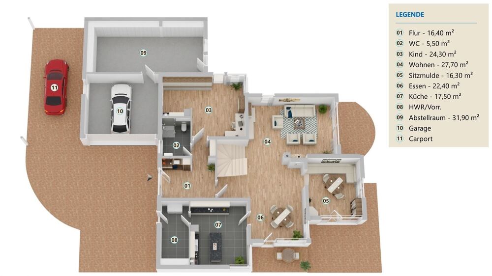 Architektenhaus in idyllischer Bestlage - Einfamilienhaus Diekholzen | Angebot:25265331