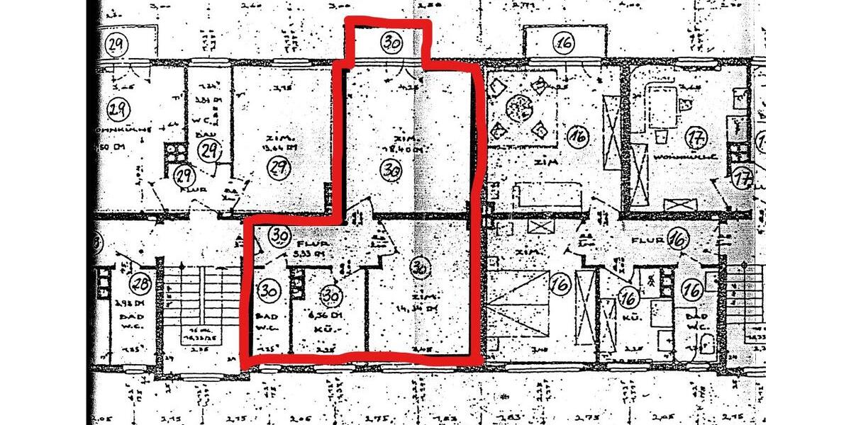 Etagenwohnung Hannover Linden-Limmer - 2 Zimmer, 48 m&sup2;, 135.000&euro; | Angebot:27298183