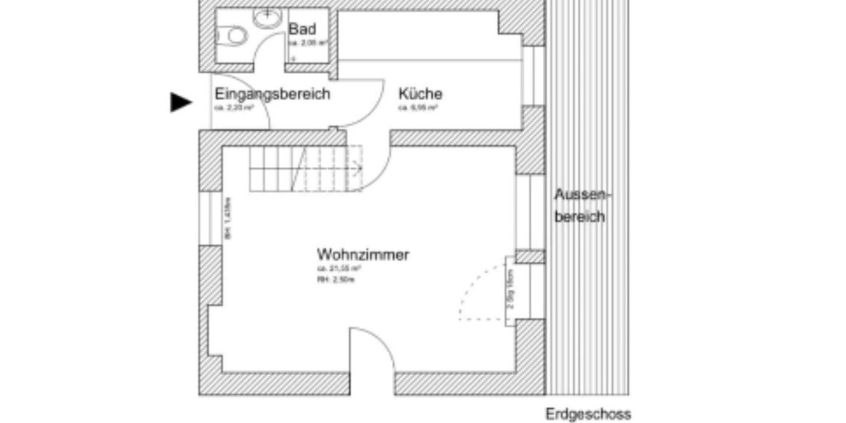 Etagenwohnung Hannover Linden-Limmer - 3 Zimmer, 48 m&sup2;, 585&euro; | Angebot:25784014